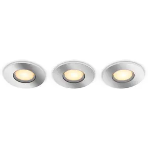 Comparateur de prix : Philips Hue White Ambiance Adore Spot encastré, 3 pièces