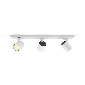 Comparateur de prix : Philips Hue Runner Spot LED, 3 lampes, interrupteur à variateur, blanc