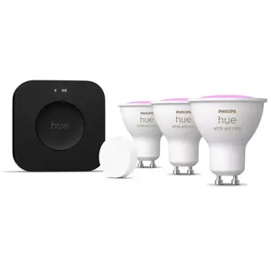 Philips Hue Kit de Démarrage Bridge Pro + 3 Spots GU10 + Smart Button ...