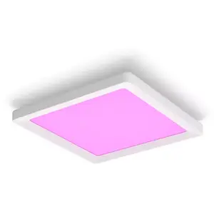 Philips Hue White & Color Ambiance Panneau De Plafond Tento Carré - Petit - Blanc pas cher
