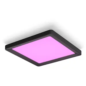 Philips Hue White & Color Ambiance Panneau De Plafond Tento Carré - Petit - Noir pas cher