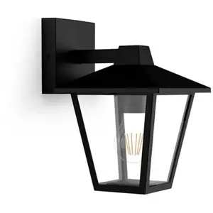 Comparateur de prix : Philips Kinno Applique d’Extérieur, Max 25 W, Douille E27, Noir
