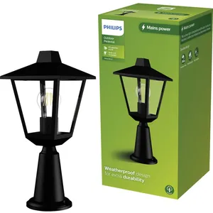 Comparateur de prix : Lampadaire extérieur Philips Lighting 929004141501 Kinno E27 noir Y637...