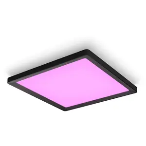 Philips Hue White & Color Ambiance Panneau De Plafond Tento Carré - Moyen - Noir pas cher