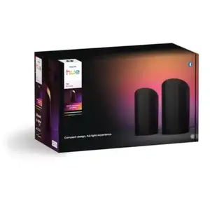Lampe connectée Hue Play Wall washer 2-pack noir Philips pas cher