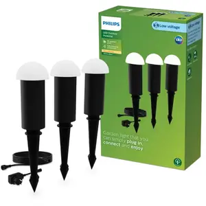 Philips Edwina Borne d’éclairage, lot de 3, LED, 8720169386990, pas cher