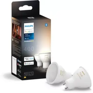 Comparateur de prix : Ampoule LED connectée PHILIPS Hue Pack x 2 ampoules GU10 Hue White TU