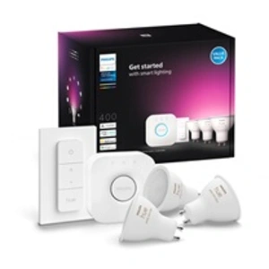 Comparateur de prix : Philips Hue White & Color Ambiance GU10 Dreierpack Starterset INKL DS