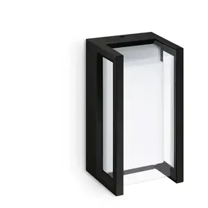Comparateur de prix : Applique extérieure led pyrona 12W 2700K 1500lm IP44 noir Philips