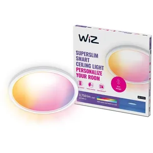 Comparateur de prix : WIZ, PLAFONNIER WI-FI COULEUR SUPERSLIM, 32W, BLANC, FONCTIONNE AVEC A