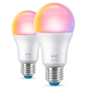 WIZ Pack de 2 Ampoules LED Intelligentes WiFi 8,5W E27 A60 RGB
