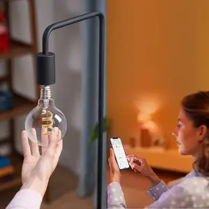 Comparateur de prix : Ampoule Globe Intelligente WIZ avec Filament LED WiFi 6,3W E27 G95 RVB
