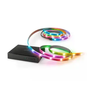 Tira luminosa WiZ 3400 mm LED, Multi, Adhesiva, IP20, Negra
