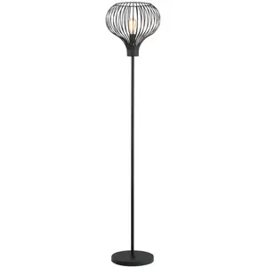 Freelight Lampadaire Aglio, hauteur 180 cm, noir, métal pas cher