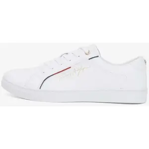Tommy Hilfiger Tommy Hilfiger Signature Sneaker Femme Baskets Blanc - 37 pas cher
