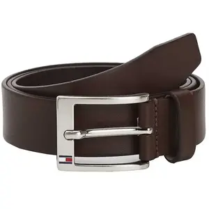 Tommy Hilfiger Ceinture Homme New Aly Belt Ceinture Cuir, Marron (Testa Di Moro), 95