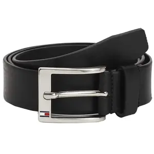 Tommy Hilfiger Ceinture Homme New Aly Belt Ceinture Cuir, Noir (Black), 105