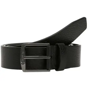 Calvin Klein Jeans - Ceinture Calvin Klein Cuir Noire - Noire - Taille 95 95 pas cher