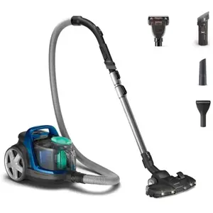 Comparateur de prix : Philips 5000 Series Aspirateur sans Sac - Moteur De 900 W; Technologie PowerCyclone 7; Filtre Antiallergique H13 ; Buse TriActive LED, Compact Et Léger (FC9557/09)
