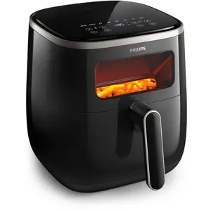 Comparateur de prix : Philips Airfryer XL 3000 Série, fenêtre numérique, 5,6L / 1,0 kg, noir (HD9257/88)