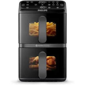 Comparateur de prix : Friteuse à Air Philips AirFryer Série 4000 10L VerticalDuo Double Pani...