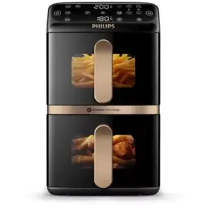 Comparateur de prix : Friteuse sans huile PHILIPS Airfyer Vertical Duo NA462/70
