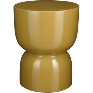 MICA Decorations Stage Table d'appoint - H45 x Ø35 cm - Ciment - Jaune pas cher