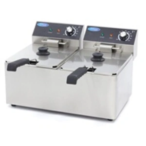 Friteuse professionnelle - 2 x 8L - 2 paniers - 2,8 kg de frites - MaximaVendu parkaufland