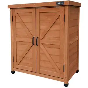 Axi Armoire de jardin avec étagère, bois FSC, marron café, 80x45x93 cm pas cher