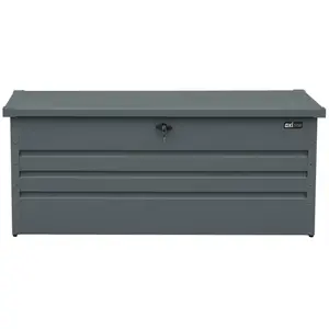 Comparateur de prix : Coffre de jardin - AXI - Miles 600 - Métal anthracite - 480 litres - Résistant aux intempéries
