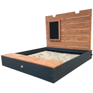 Axi mandy xl bac à sable en bois avec banc, espace de rangement, couve...Vendu paramazon