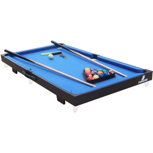 Cougar - table de billard portable noirbleu mini 110 x 56 cm