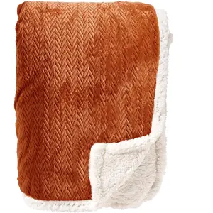 Dutch Decor Plaid Bobby - Orange 150x200 cm pas cher