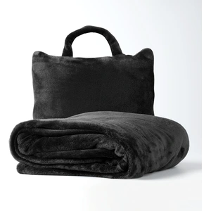 Dutch Decor Plaid to go Tessa - Noir 130x150 cm pas cher
