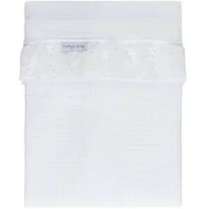 Baby's Only Drap de berceau avec volant Calm blanc (80 x 100 cm) pas cher