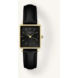 Montre Femme Rosefield Montres Boxy XS - QBBLG-Q53 Bracelet Cuir Noir pas cher