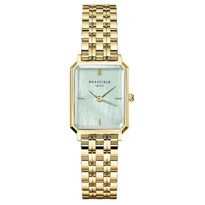 Rosefield Montres Montre pour femme Octagon Xs OGGSG-O71 avec bracelet en acier doré pas cher