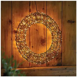 Couronne de Noël lumineuse pas cher