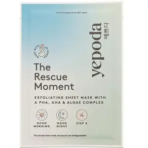 YEPODA The Rescue Moment   Masque en tissu exfoliant aux PHA, AHA et a... pas cher