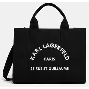 Sac cabas shopper Square Medium en coton recyclé Karl Lagerfeld pas cher