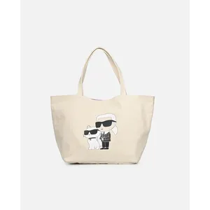 K/Ikonik 2.0 K&C Canv Shopper par Karl Lagerfeld Blanc T.U Sacs pas cher