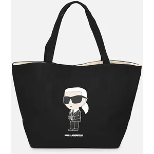 K/Ikonik 2.0 Karl Canv Shopper par Karl Lagerfeld Noir T.U Sacs pas cher