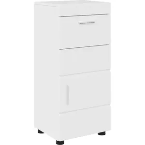 Ensemble De Meubles De Salle De Bain Tulum Blanc Brillant Vidaxl pas cher