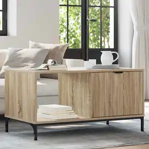 vidaXL Table basse Chêne Sonoma 90 x 49 x 46 cm Bois d'ingénierie pas cher