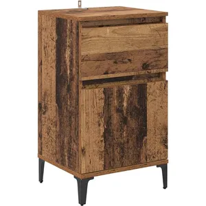vidaXL Cabinet de chevet Bois ancien 40 x 35 x 70 cm Bois d'ingénierie pas cher