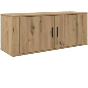 vidaXL Étagère TV murale en chêne Artisan 100 x 34,5 x 40 cm pas cher