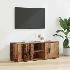 vidaXL Armoire TV vieux bois 100 x 31,5 x 35 cm Bois composite pas cher