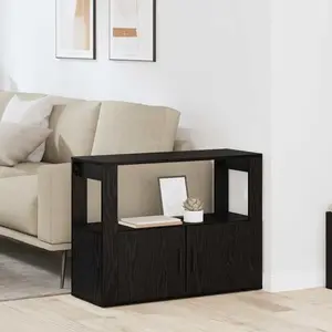 vidaXL Sideboard Chêne noir 80 x 30 x 60 cm Bois composite pas cher