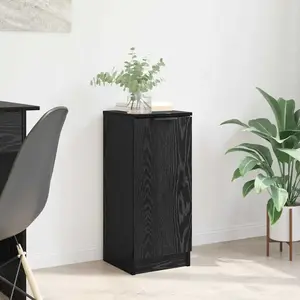 vidaXL Sideboard Chêne noir 30 x 30 x 70 cm Bois composite pas cher
