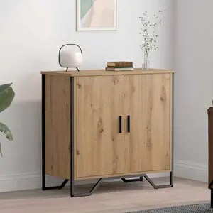 vidaXL Sideboard chêne artisanal 78 x 35.5 x 74.5 cm Bois composite pas cher
